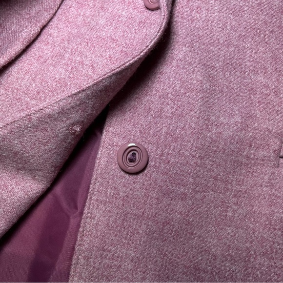 MAIRI MACINTYRE New Wool Dusty‎ Pink Blazer Vintage Clueless Preppy Elle Woods - Picture 12 of 12